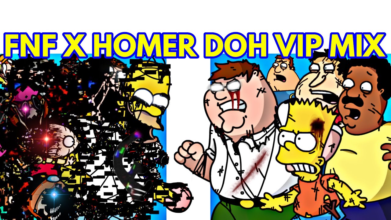 Friday Night Funkin' Vs Darkness Takeover X HOMER DOH VIP MIX | Family Guy (FNF/Mod/Pibby + Cover)