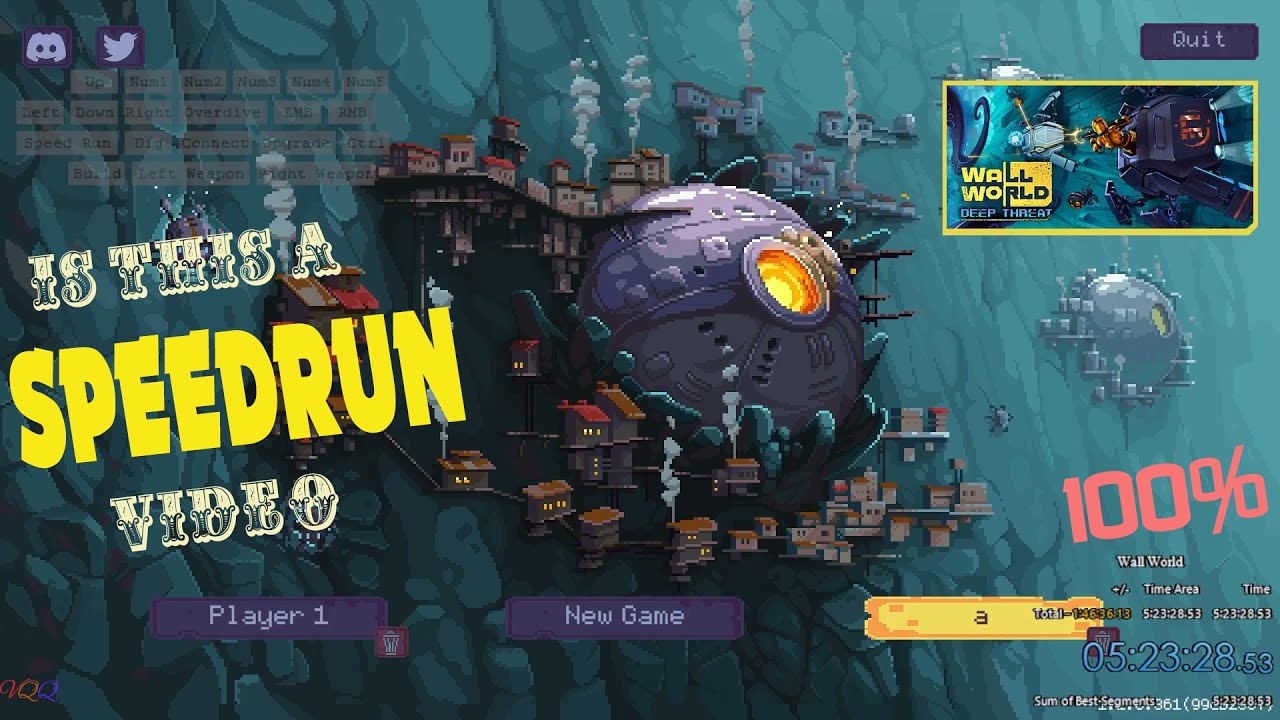 Is this a speedrun video | Wall World | 100% - 05:23:28.53