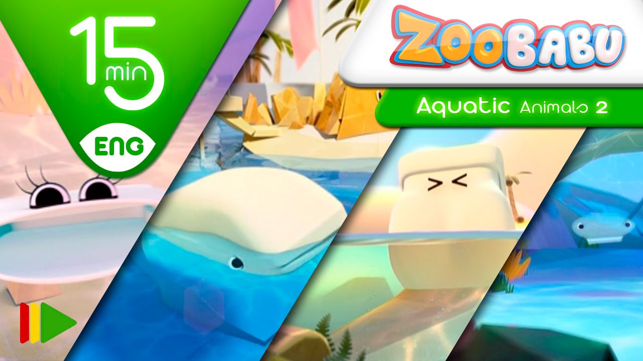 Zoobabu | Collection 03 (Aquatic Animals 2) | Full episodes for kids | 15 minutes