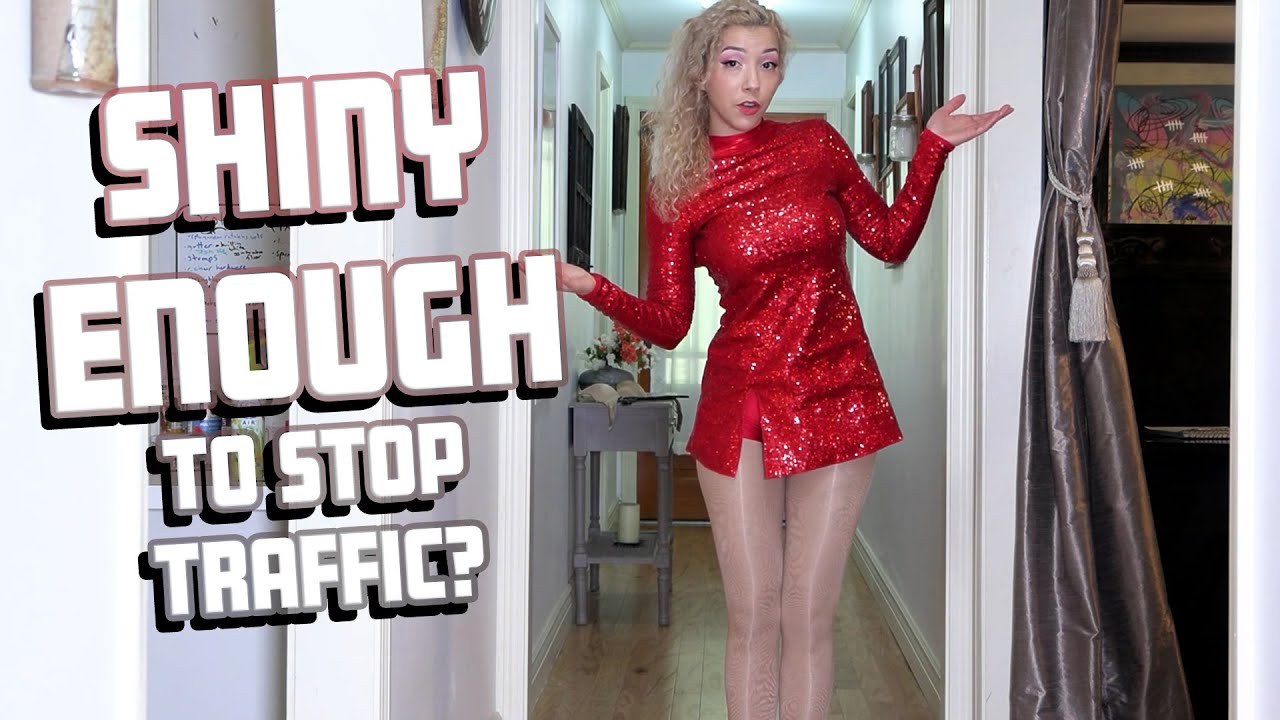 Am I Shiny Enough To Stop Traffic? - Cute Red Holiday Dress Mini Review