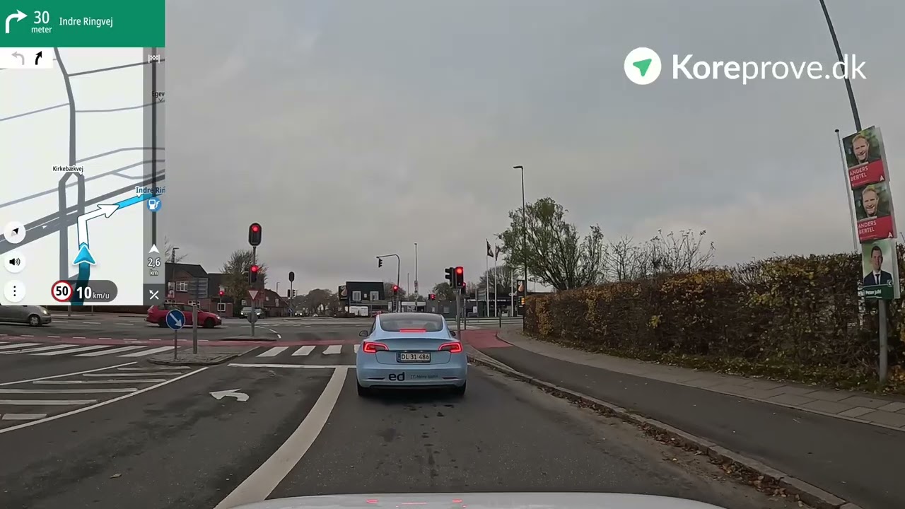 Køreprøve rute Viborg - Viborg Søndermarken