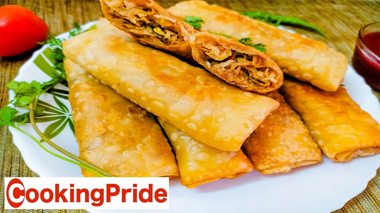 Chicken Spring Roll Recipe | Chicken Fried Spring Roll | Crispy Chicken Roll – a CookingPride Video