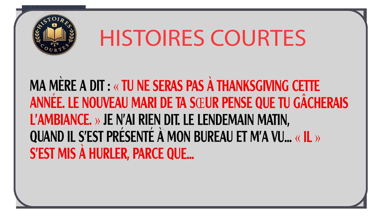Virée de Noël par le mari de ma sœur, il ignore que je tiens tout son avenir entre mes mains.