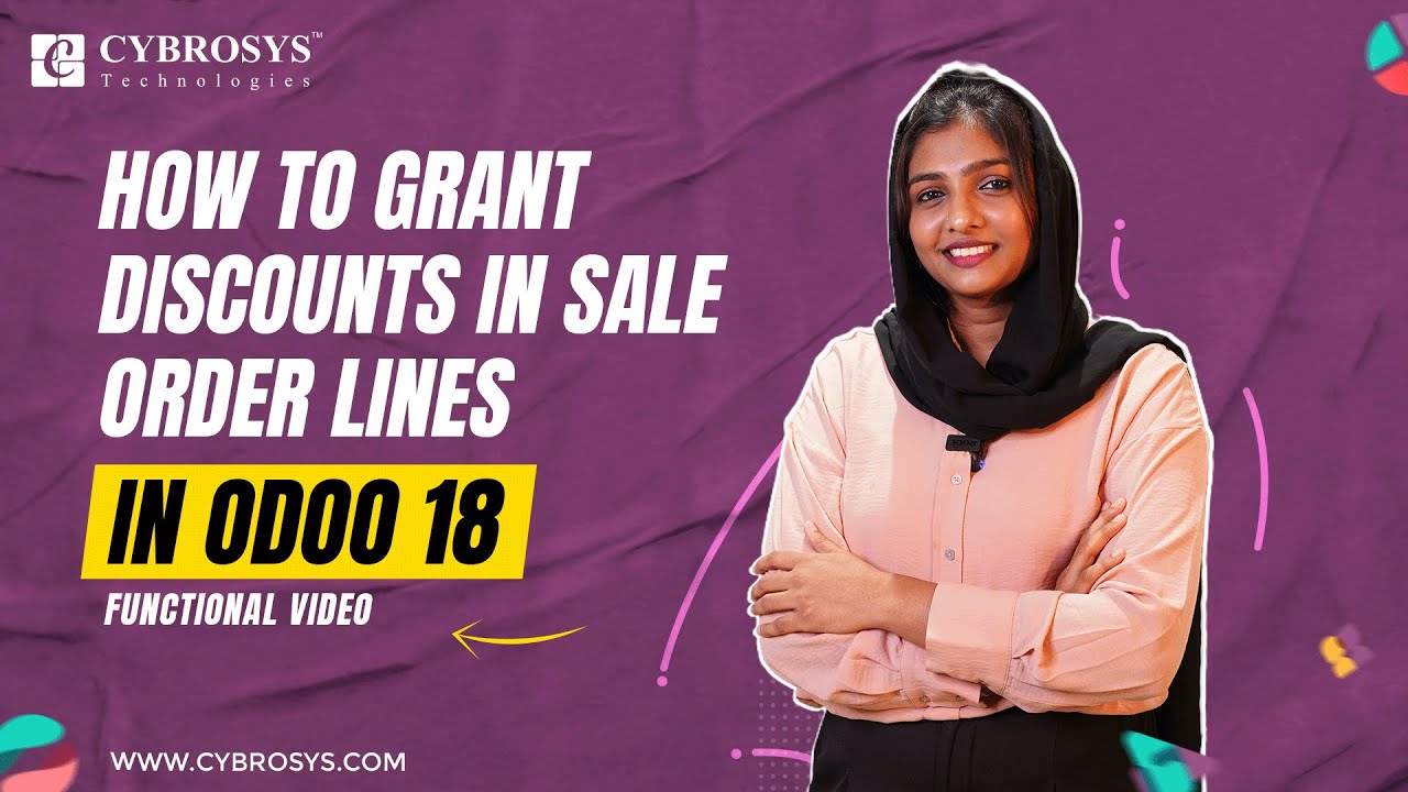 Как предоставлять скидки в строках заказов на продажу в Odoo 18 Sales | Новые функции Odoo 18 | В...