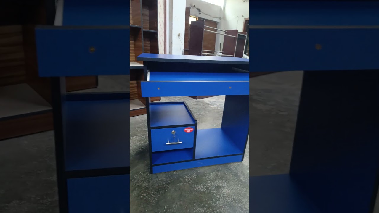 Blue colour melamine board laptop table |#laptopdesk #laptoptable #bluetable #shortsvideo #shorts