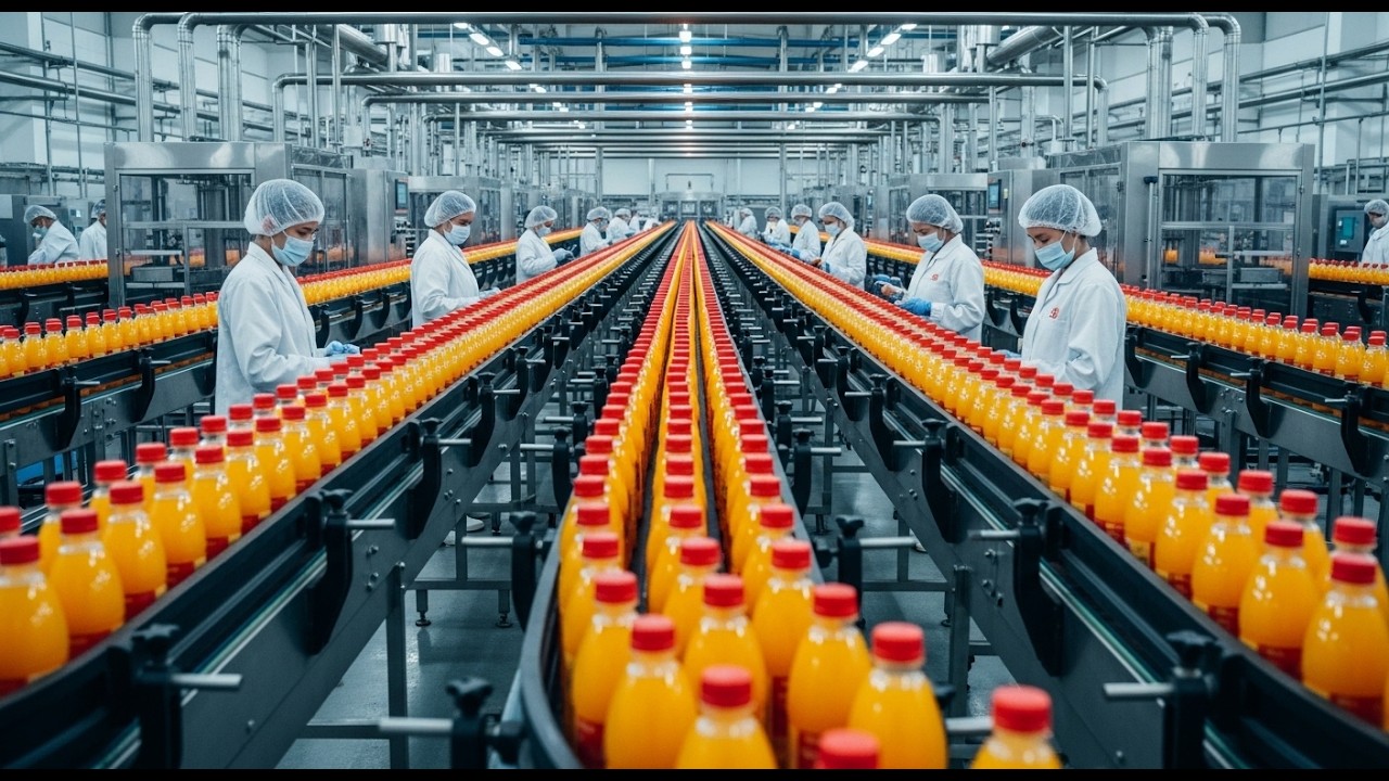 Inside the Maaza Factory | Mango Juice Production Line in India (Full Process)