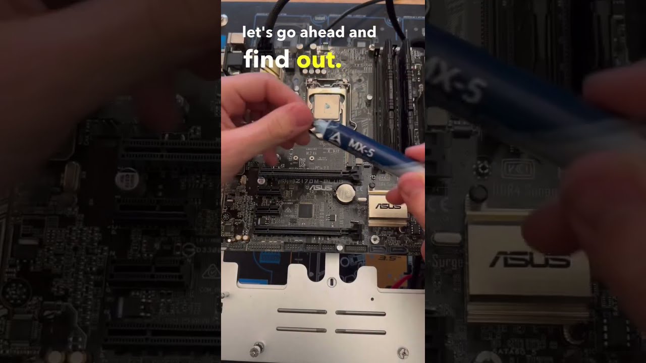 What Happens If You Use a PC Thermal Pad and Thermal Paste Together #shorts #pcbuilding #pcrepair