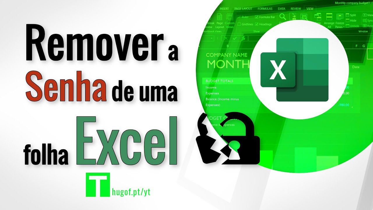 Excel: remover prote&ccedil;&atilde;o de palavra-passe 🔓