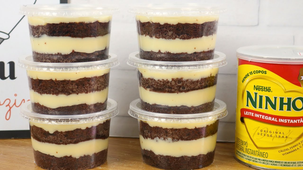 BOLO NO POTE LEITE NINHO CREMOSO - COMO FAZER RENDA EXTRA COM BOLO NO POTE SUPER FÁCIL