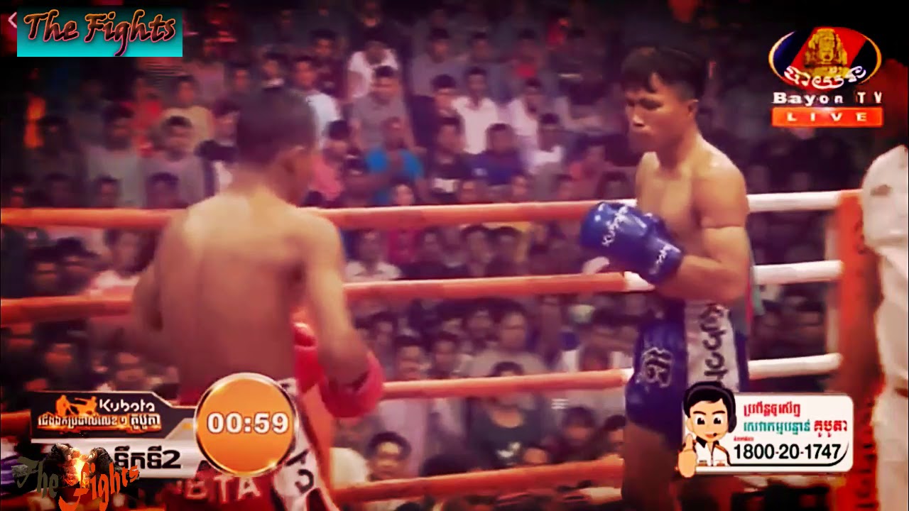 Sok Thy (KAKA) Vs Kropetchit (Thai) Kubota, Bayon TV Arena, Khmer Battle 12 January 2018