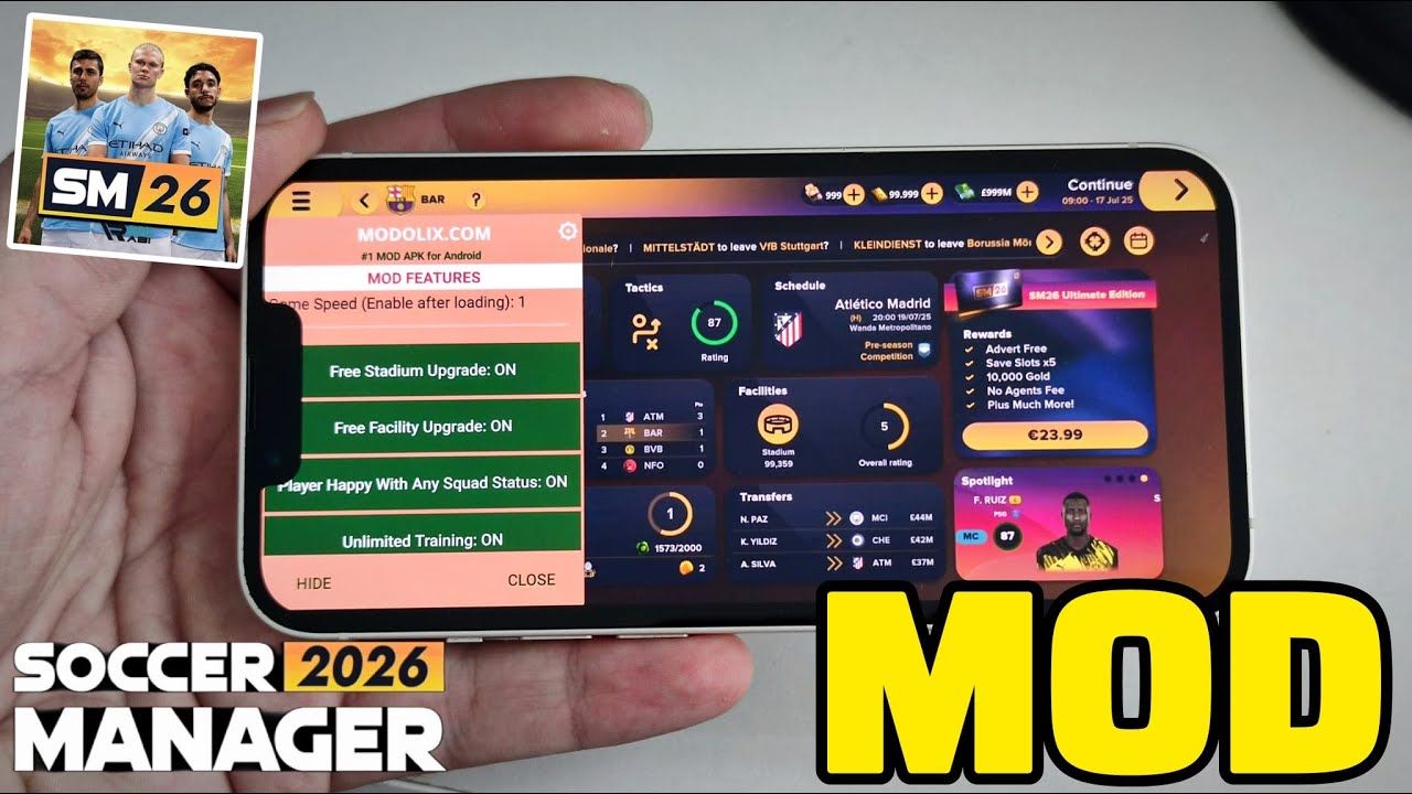 Soccer Manager 2026 Hack/MOD Apk ✅ How to Get Unlimited Gold & Money in SM26!! (iOS & Android)