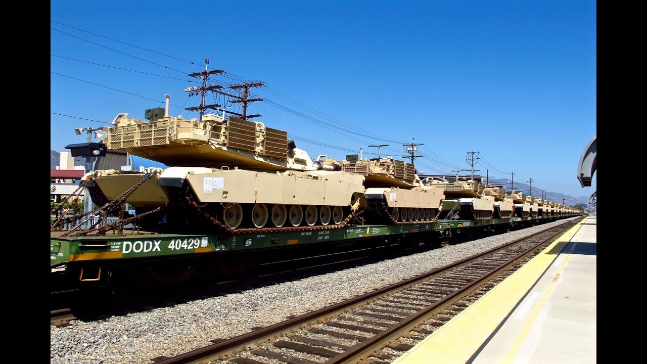 BNSF Military Special Trains in 4K Resolution