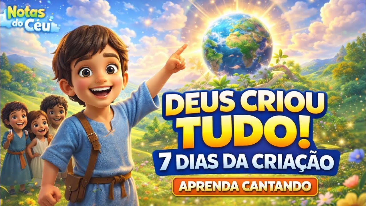 A Criação do Mundo em 7 Dias | Aprenda Cantando! - Notas do Céu