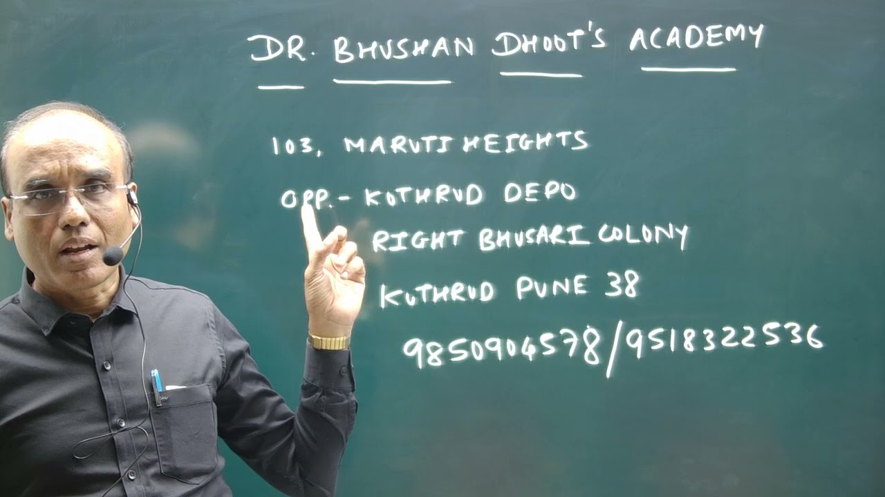 Introduction of Dr. Bhushan Dhoot's Academy #education #students #exams