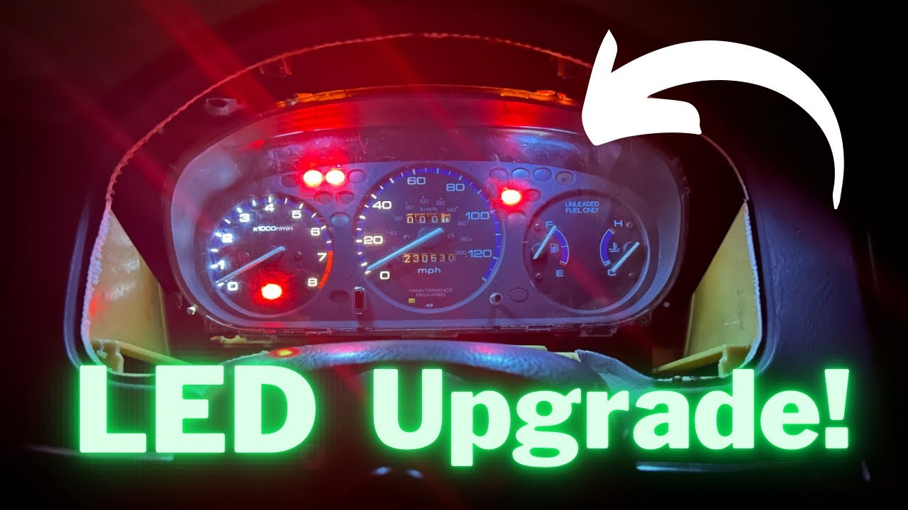 Светодиоды на панели приборов Honda Civic 96-00