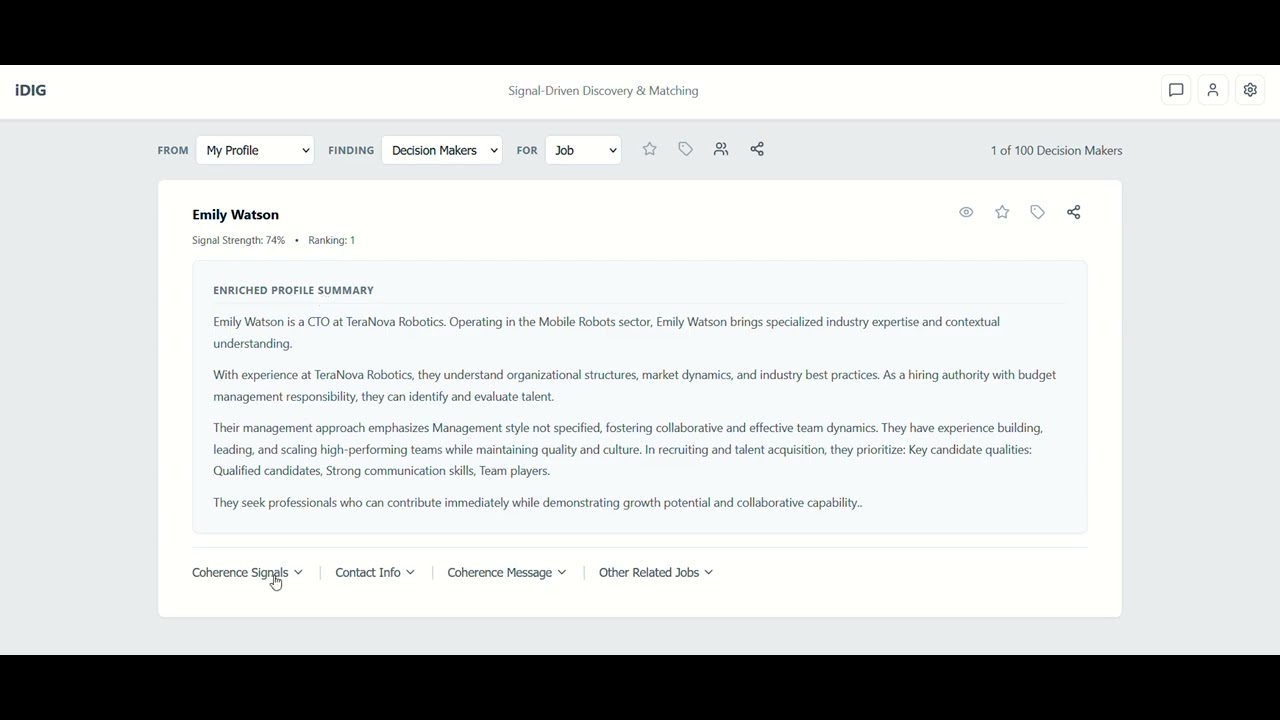 iDIG Framework Demo