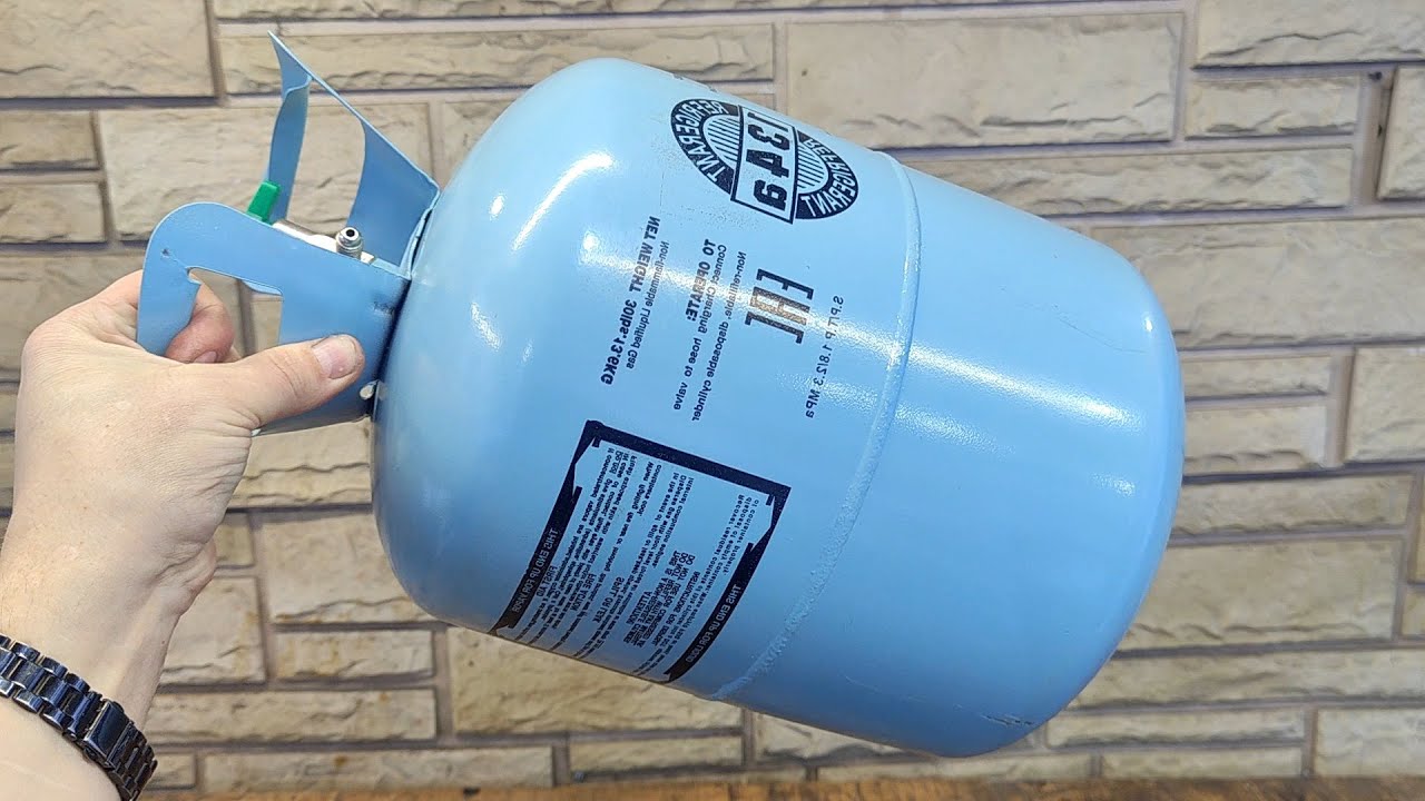 After learning this secret, you will never throw away an empty freon tank. A brilliant idea