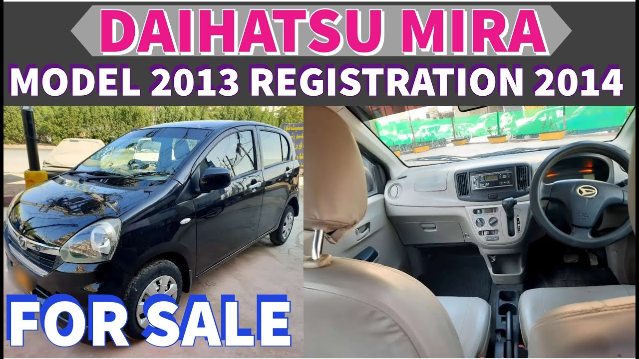 Daihatsu Mira | Model 2013 Registration 2014 | #forsaleinkarachi |#Themalikmotors | Detailed #review