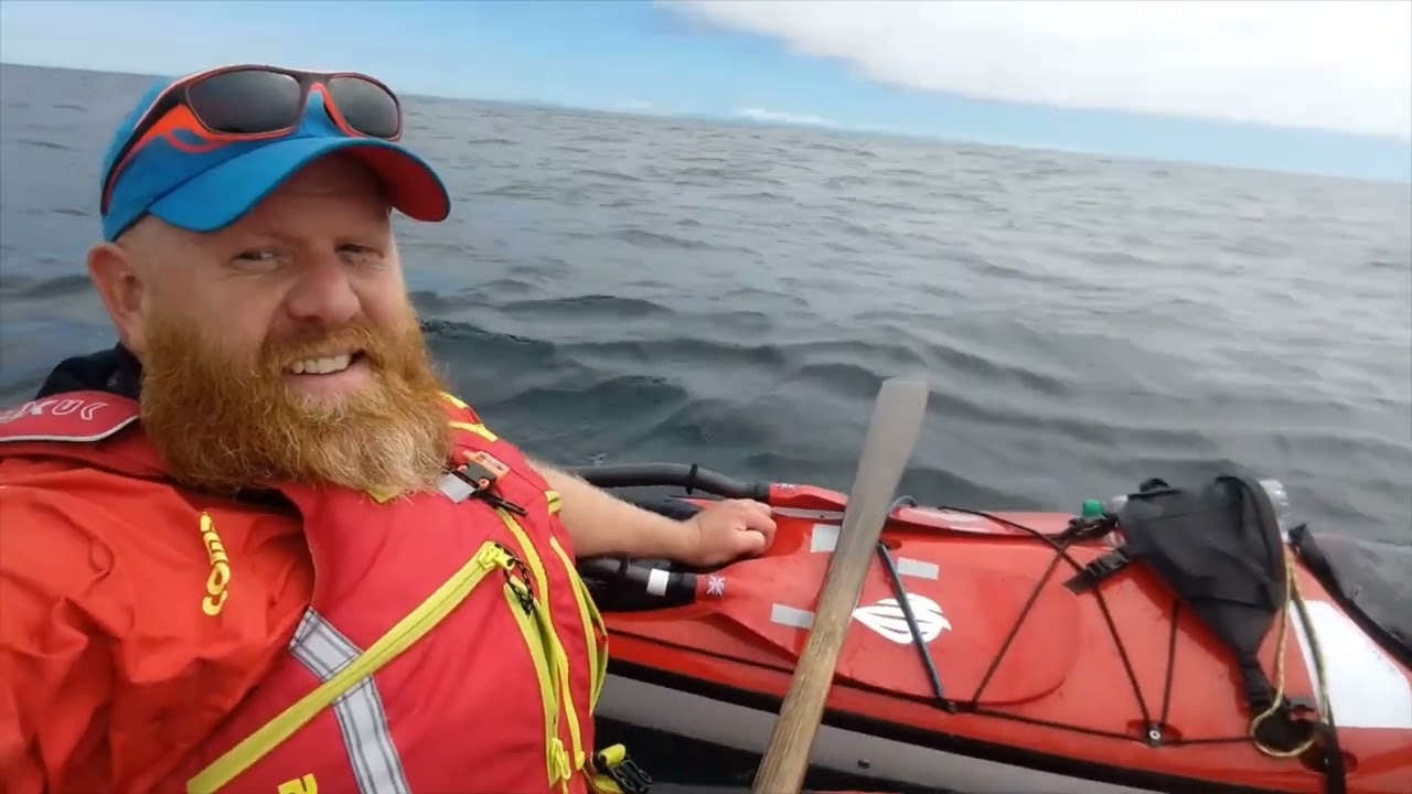 The day Nick Ray paddled to the isle of man to pick up his new Mannta Sea kayak