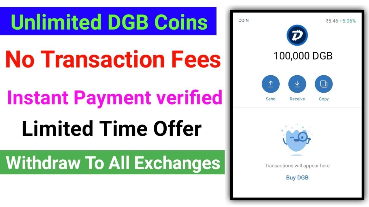 Unlimited DGB Coins || DigiByte || Crypto Currency || Live Withdrawal Proof