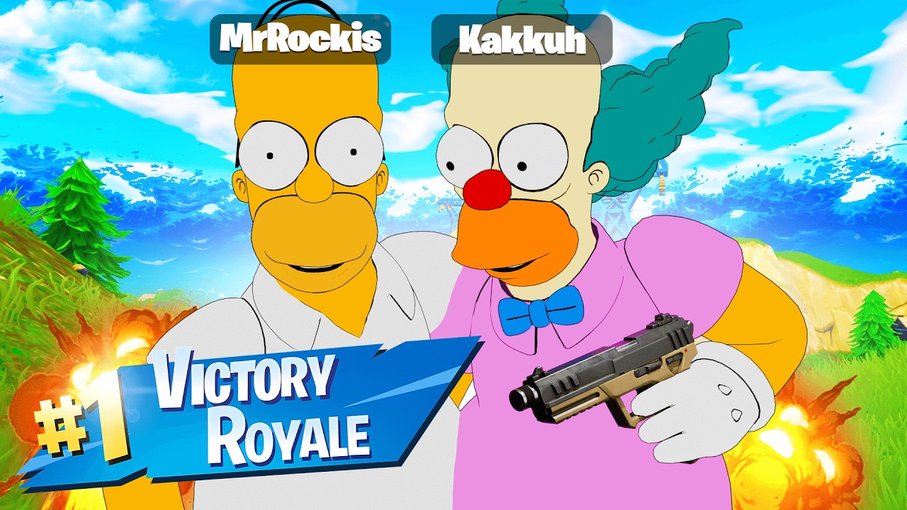 Fortniten UUSI The Simpsons KAUSI?! w/@Kakkuh​