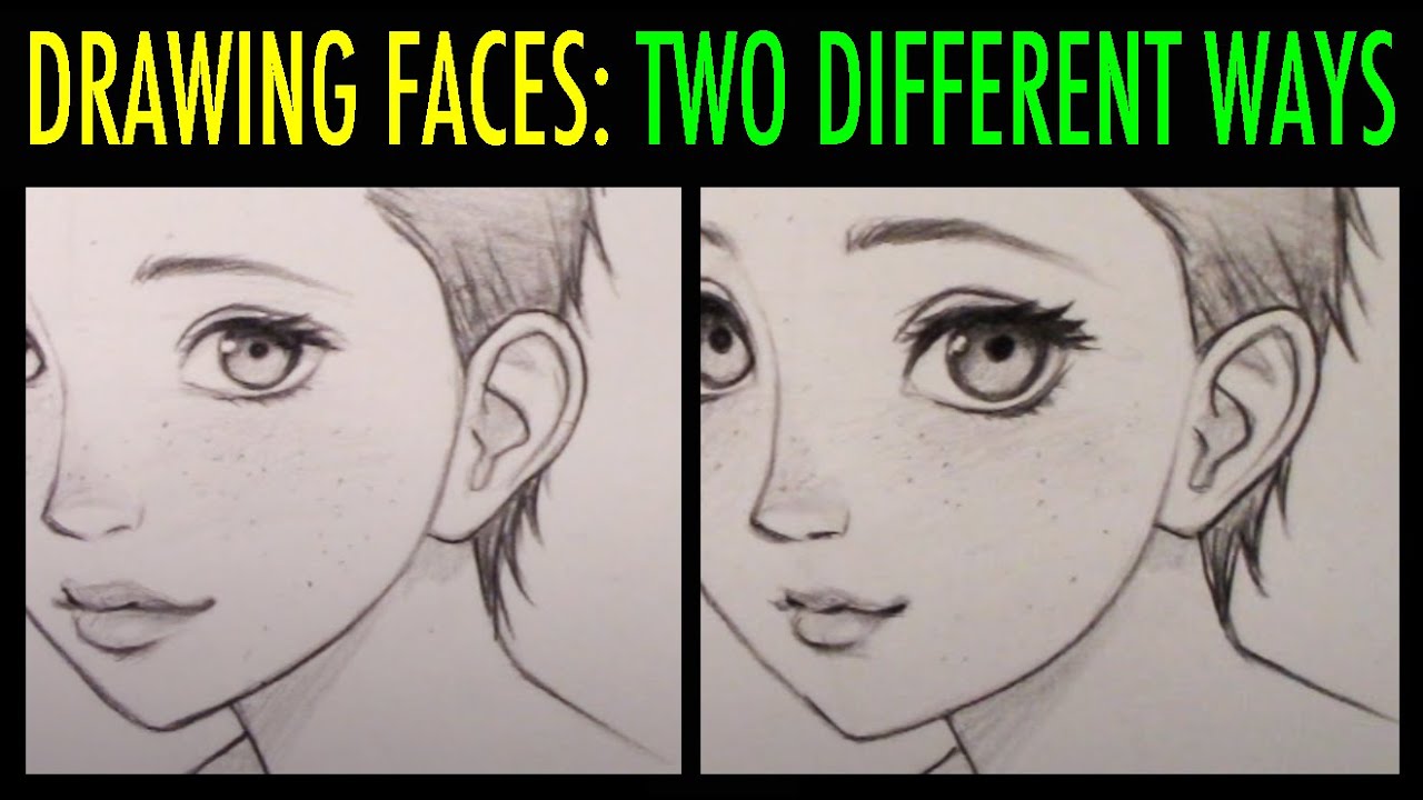 How to Draw Faces: 2 Different Ways