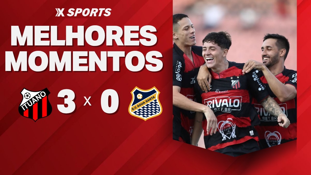ITUANO 3X0 &Aacute;GUA SANTA - MELHORES MOMENTOS - PAULIST&Atilde;O A2