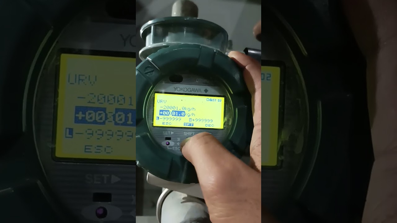 #yokogawa  Magnetic flow meters range changed #yokogawa