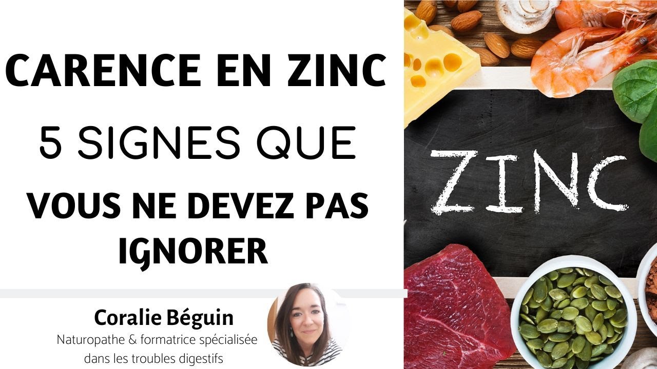 CARENCE en ZINC- 5 sympt&ocirc;mes qui doivent vous alerter (Causes, sympt&ocirc;mes, solutions) |Coralie B&eacute;guin