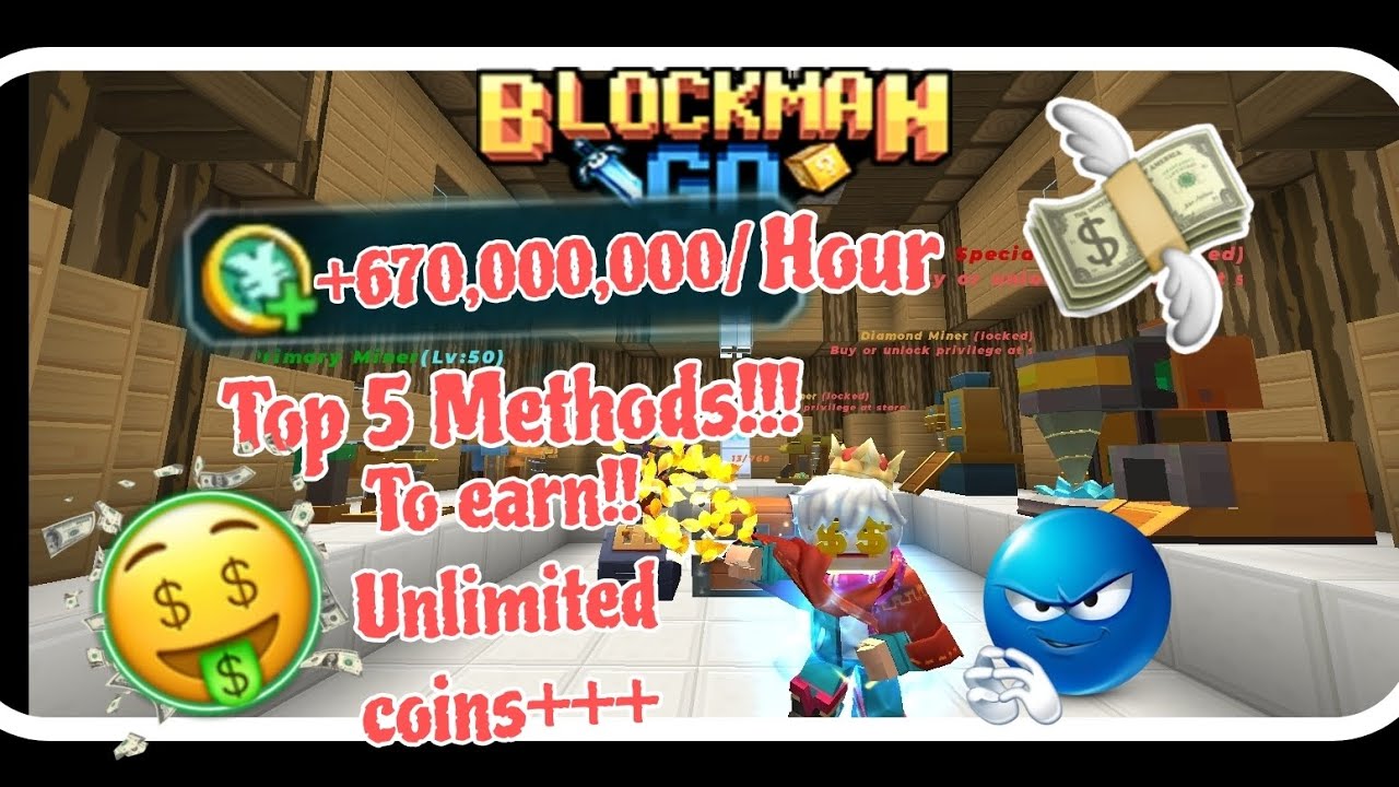 Top 5 Best methods to earn Unlimited coins // Blockmango // skyblock 