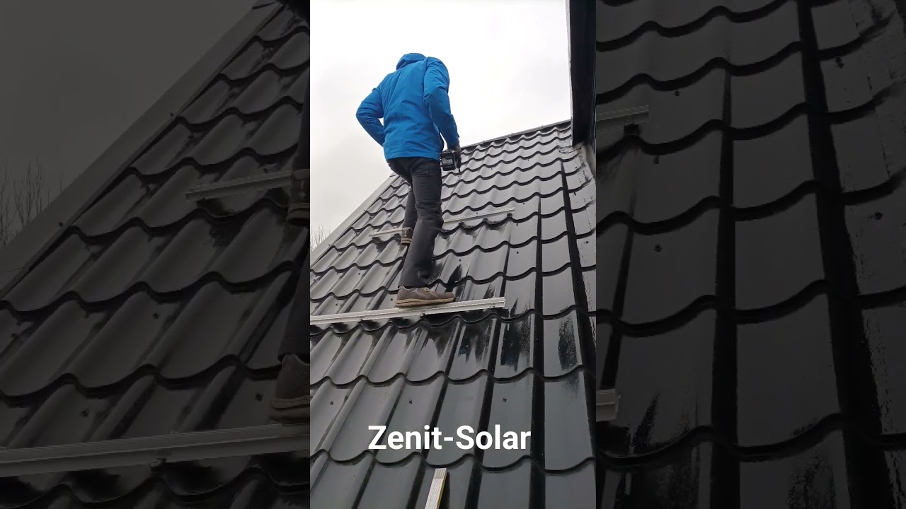 PV Montage auf Blechdach