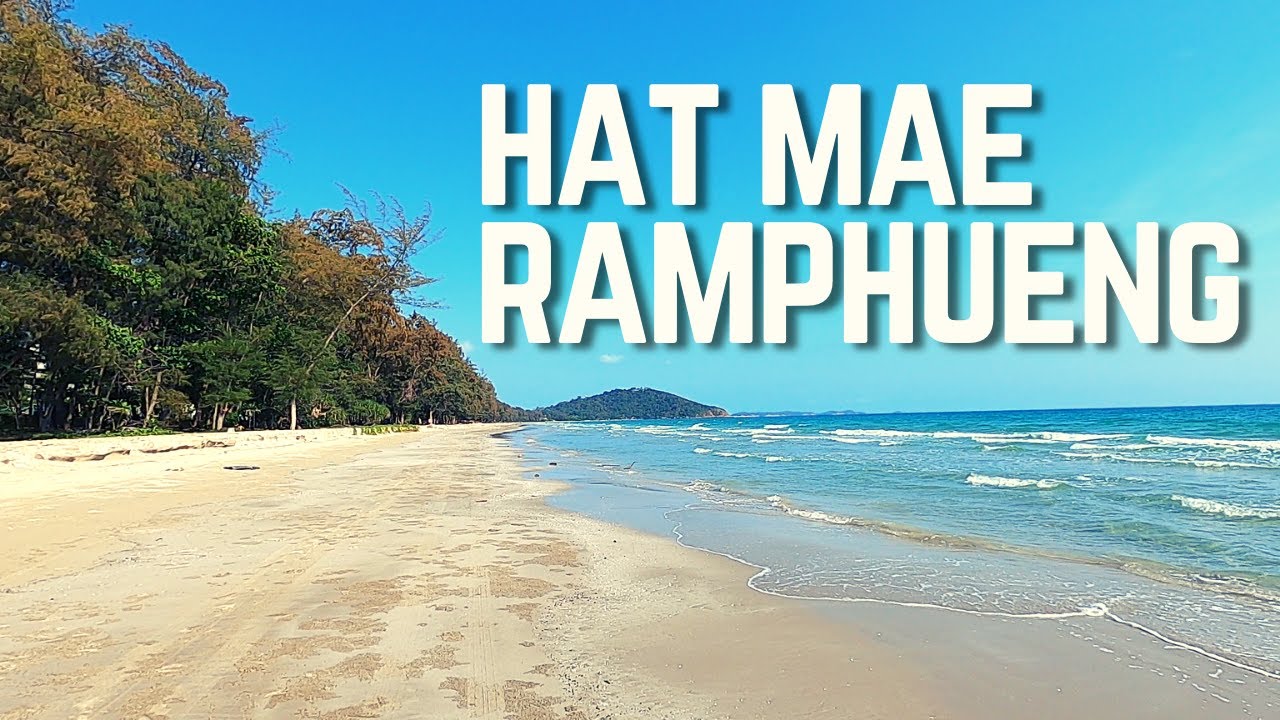 Hat Mae Ramphueng, прогулка по пляжу и купание в океане - Ban Phe, провинция Районг, Таиланд, 2021 г