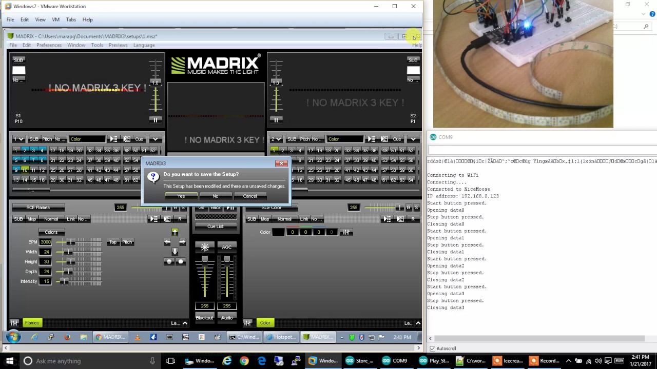 Artnet DMX SD Card ESP8266