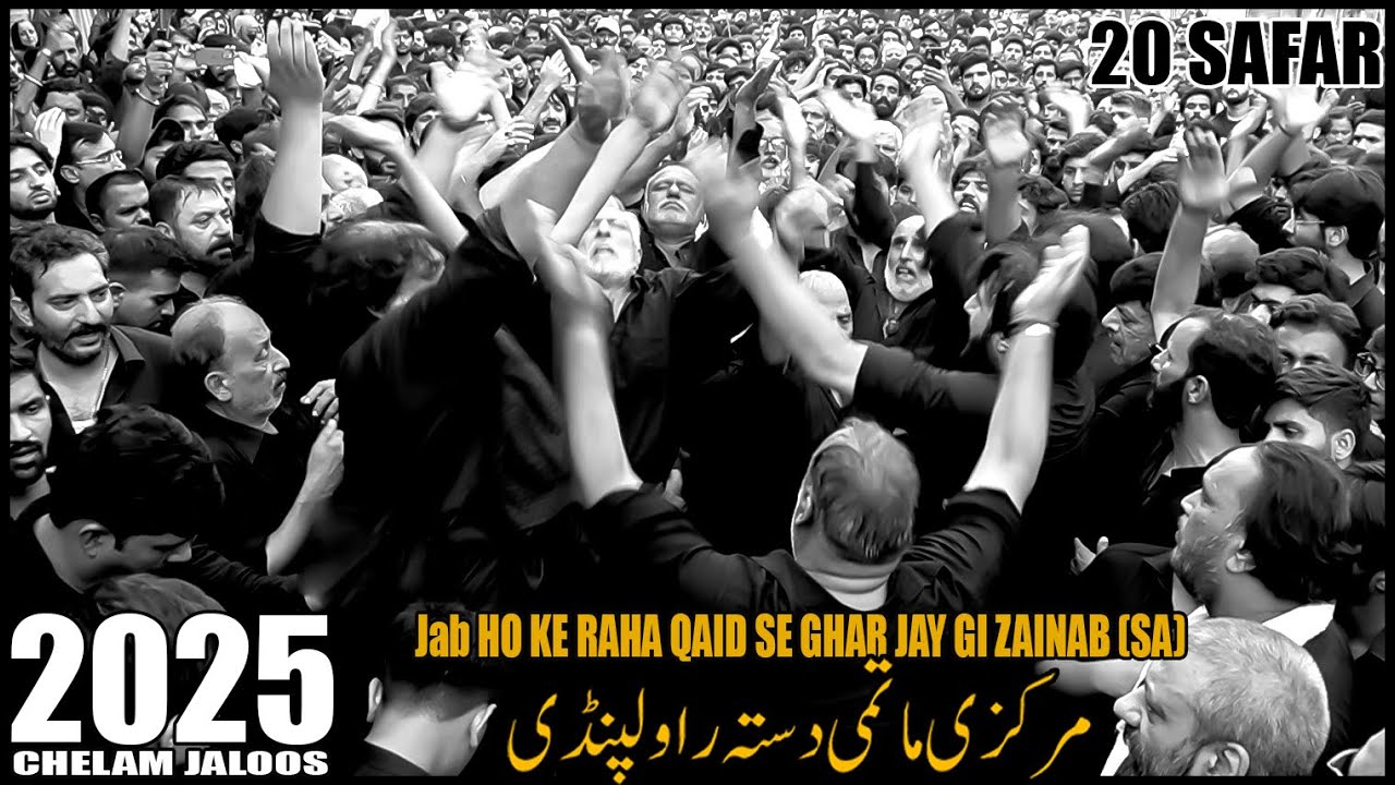 Jab Ho Ke Reha Qaid Se Ghar Jay Gi Zainab - Bazurg Azadaro Moohn Peet Ker Matam- 20 Safar  2025