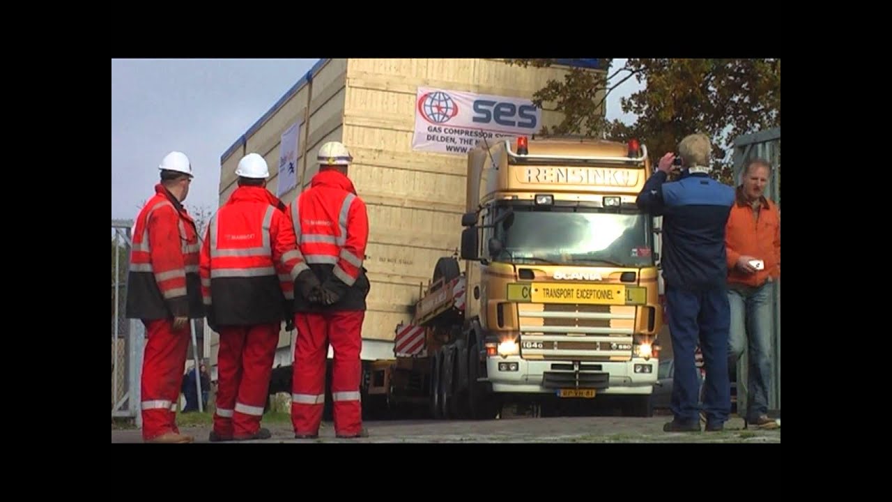 Lange middagpauze voor een loodzwaar transport