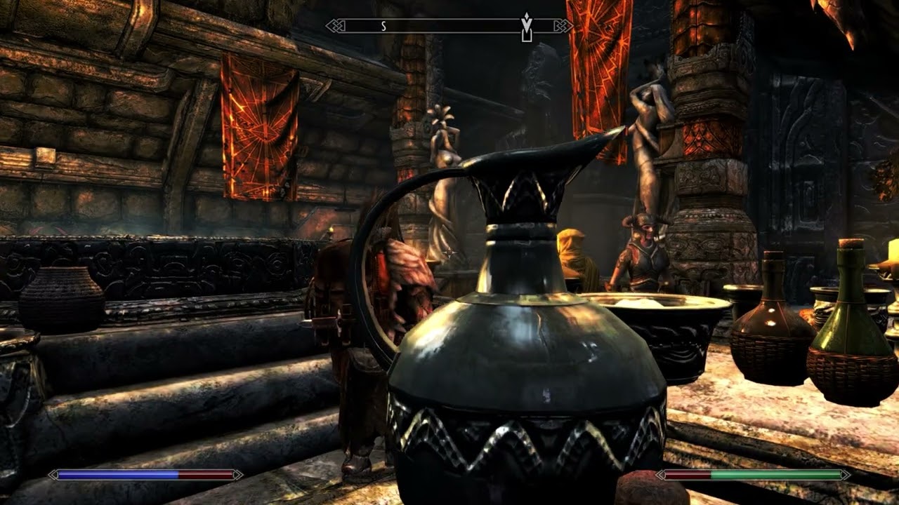 Skyrim Anniversary Edition Episode 40: Drinking with Sam Guevenne and meeting Molag Bal.