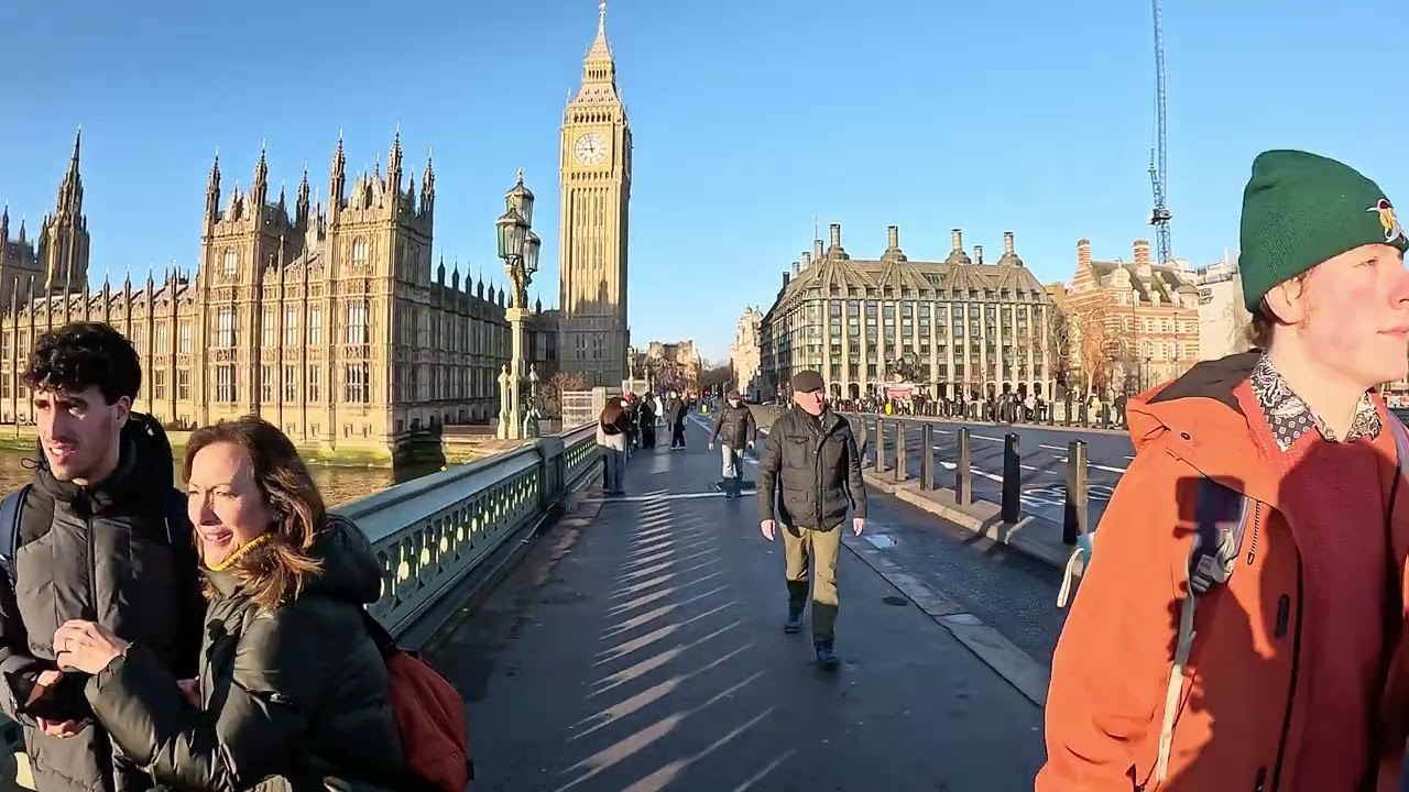 2025 London Sunrise Riverside Walk Along The Thames | 4K Walking Tour #walkingthethames #virtualwalk