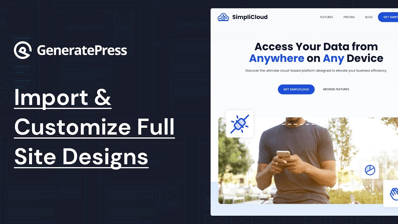 SimpliCloud: New GeneratePress Site Library Template Overview and Customization