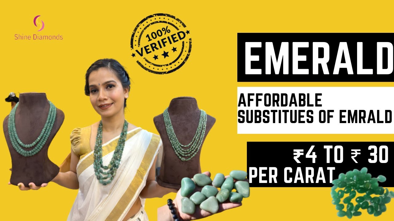 Shine Diamonds|| Emerald Mala starts @ 15,000rs/- || Aventurine & Onyx beads mala ❤️