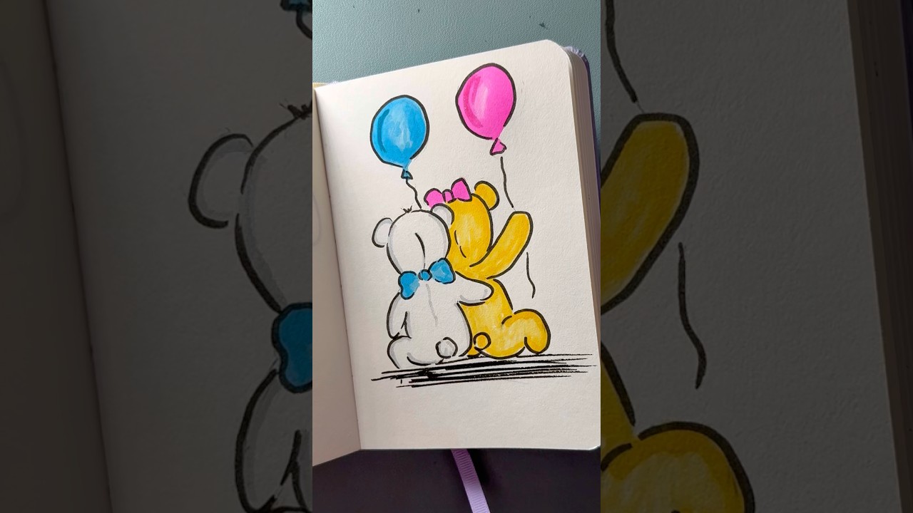 This Hug Is TOO Cute 💖 | Easy Birthday Drawing