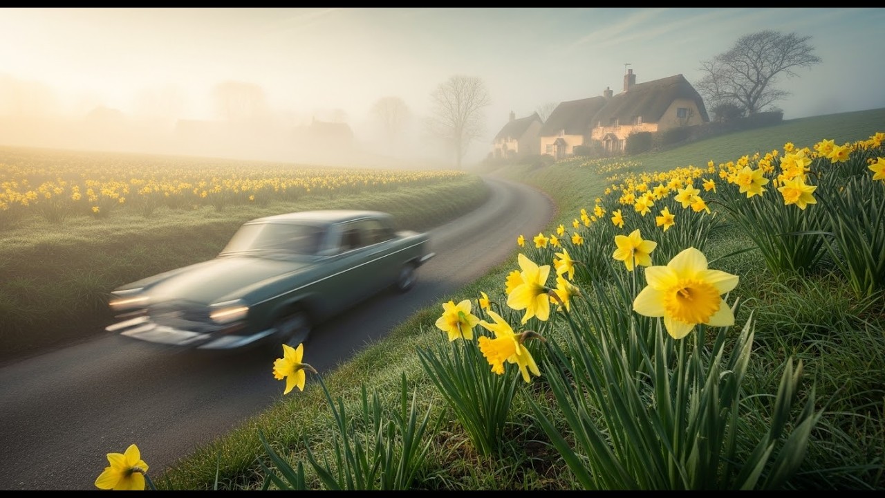 Charming British Village Drive | Green Countryside Views