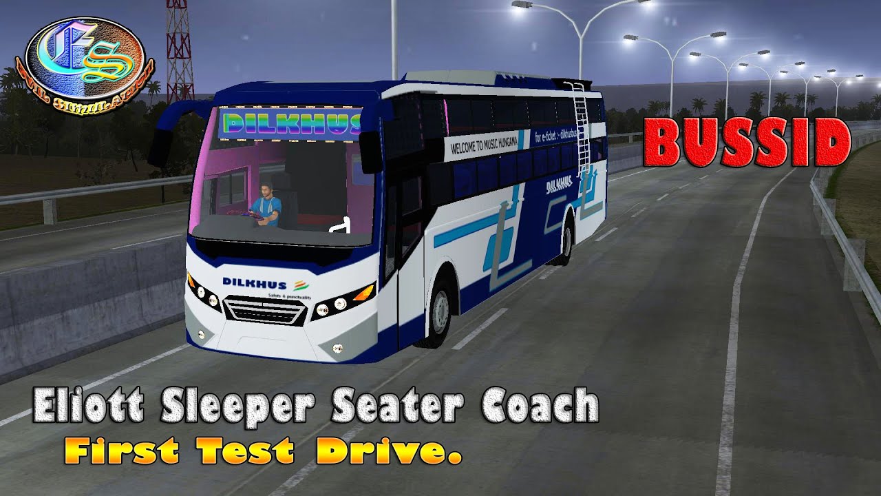 Eliott Sleeper Seater Coach | HD Mod | BUSSID Mod | Evil Simulation