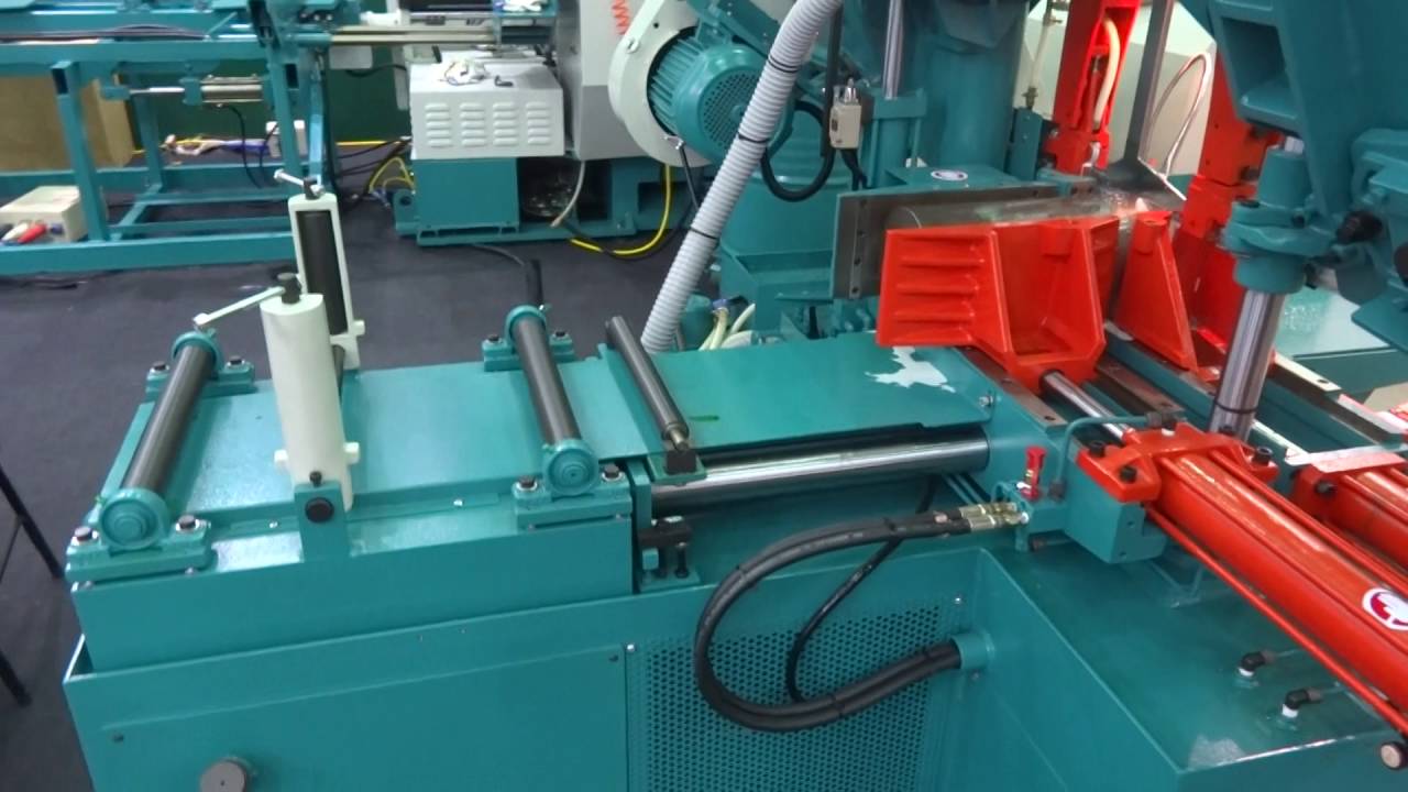 MEGA H-330A Cut S45C 鎂佳機械 H-330A帶鋸機 鋸切S45C