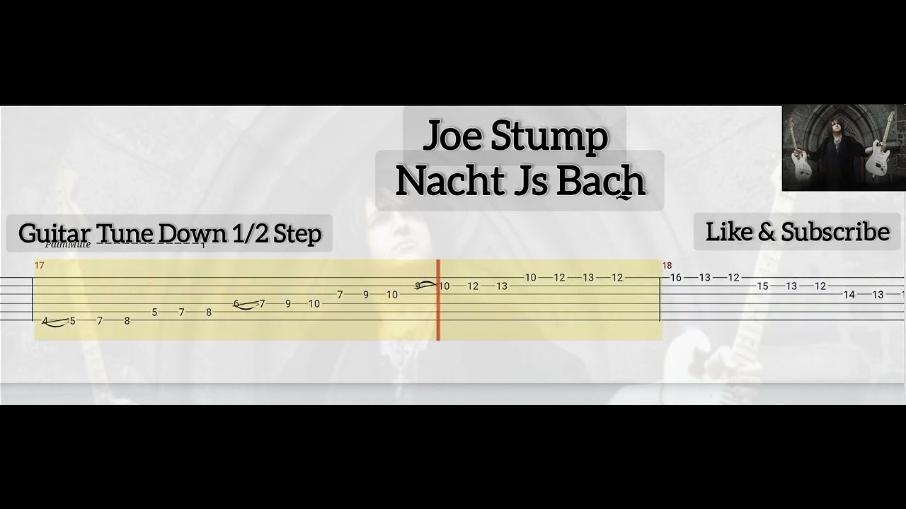 Joe Stump - Nacht Js Bach ( Tab Guitar )