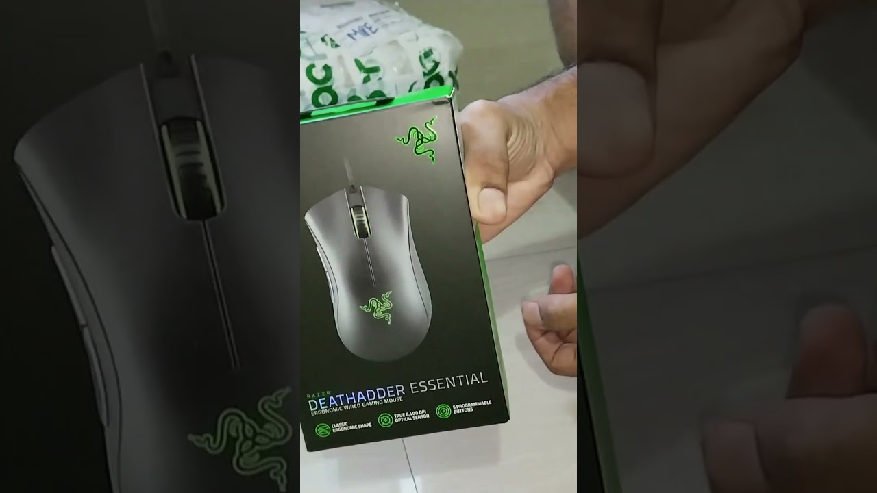 RAZER gaming mouse unboxing | DEATHADDER ESSENTIAL