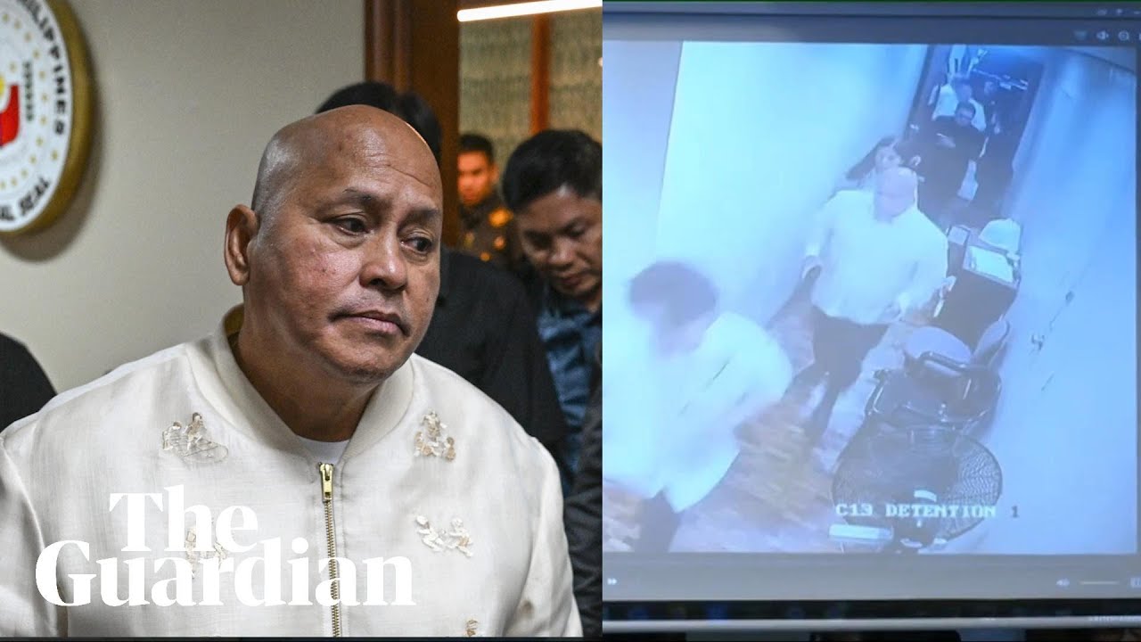 Philippines senator Ronald dela Rosa seen fleeing arrest in security footage