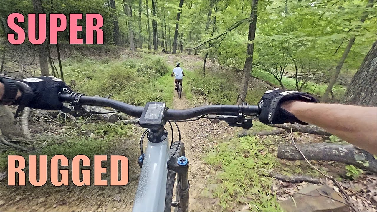 Epic Follow Cam On Gnarly Tech Trails at Hilltop Reservation NJ