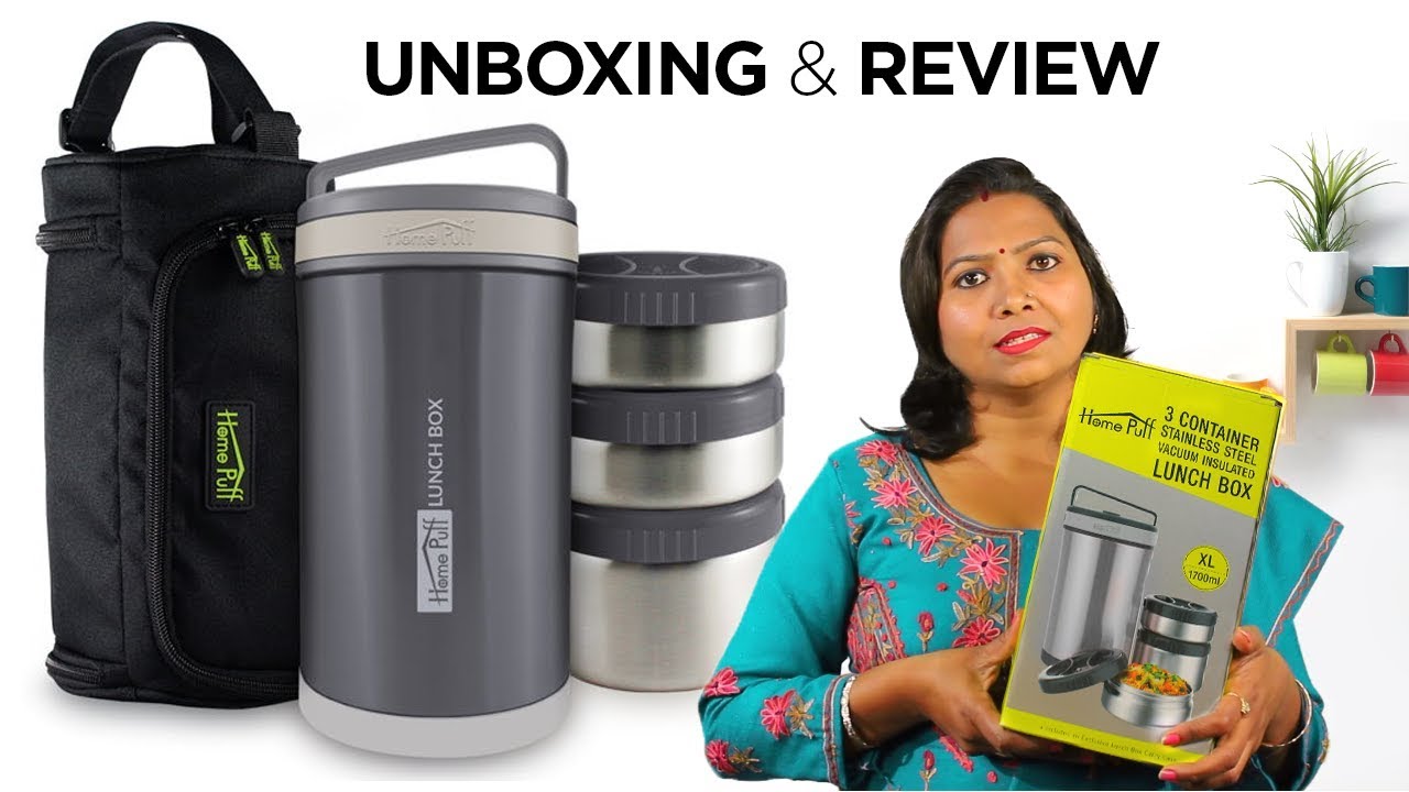 Homepuff Lunchbox Unboxing | Lunch box Review | Product Review | food challenge | lunchbox ideas