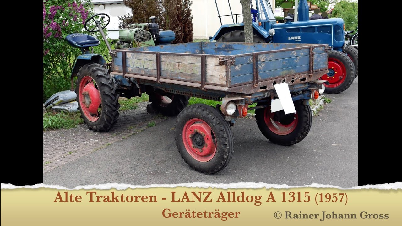 Alte Traktoren - LANZ Alldog A 1315 (1957) Geräteträger