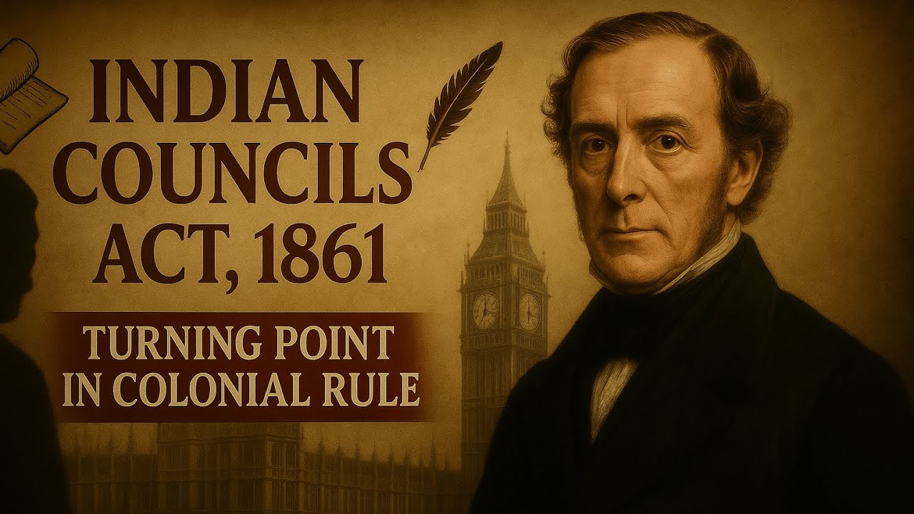 Indian Councils Act, 1861 – The First Political Door | UPSC, PSC, SSC, Railway Exams